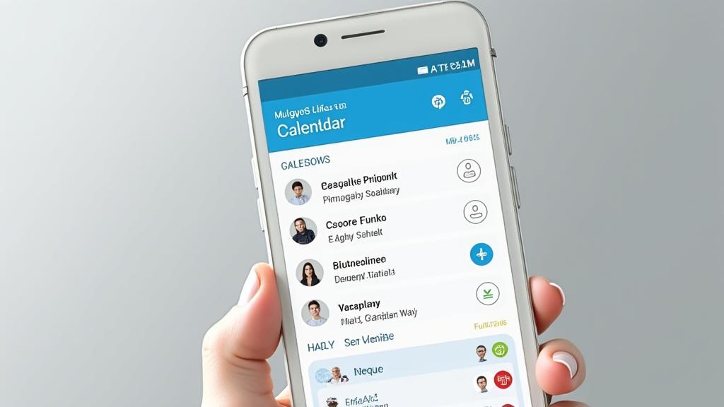 물결라이프 앱 팀 협업 화면, 가족 일정 공유 및 태스크 분담
